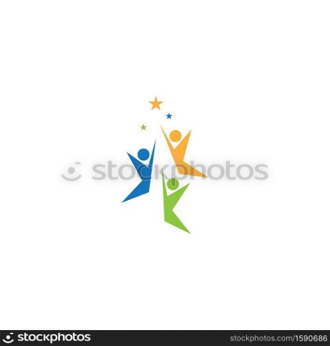 Success people icon and symbol vector template