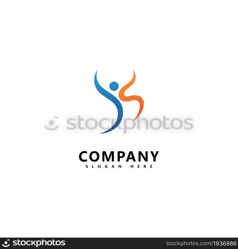 Success people logo icon vector template design
