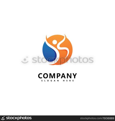 Success people logo icon vector template design