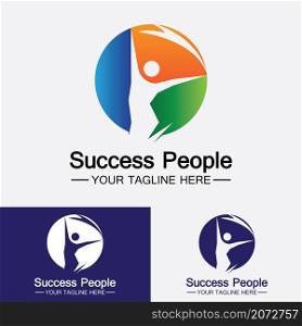 Success People Logo Vector Design Template