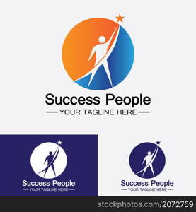 Success People Logo Vector Design Template