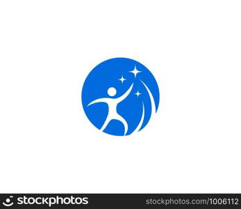 success people logo vector icon template
