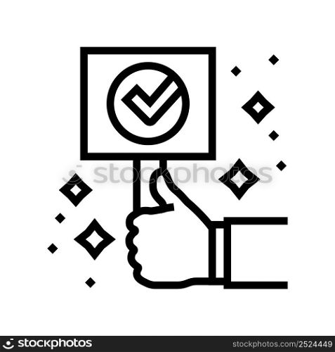 success quality line icon vector. success quality sign. isolated contour symbol black illustration. success quality line icon vector illustration