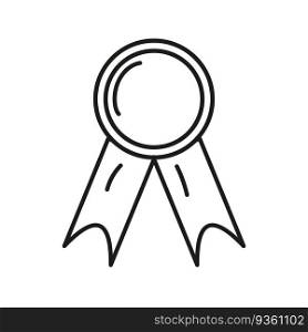 Success. The concept of achieving goals and ambitions. Awards, medals and certificates. Doodle style. Vector illustration. 