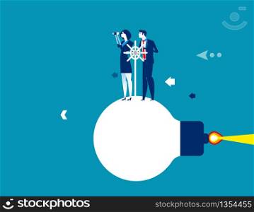 Successful business team. Concept business searching vector illustration. Flat cartoon character design. Successful business team. Concept business searching vector illustration. Flat cartoon character design.Successful business team. Concept business searching vector illustration. Flat cartoon character design.