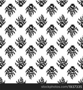 Succulent pattern seamless background texture repeat wallpaper geometric vector. Succulent pattern seamless vector