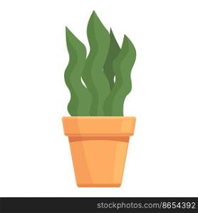 Succulent plant pot icon cartoon vector. Summer garden. Window home. Succulent plant pot icon cartoon vector. Summer garden