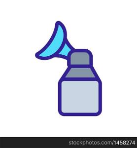 suction cup with breast pump unit icon vector. suction cup with breast pump unit sign. color symbol illustration. suction cup with breast pump unit icon vector outline illustration