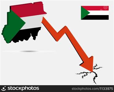 Sudan economic crisis vector illustration Eps 10.. Sudan economic crisis vector illustration Eps 10