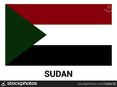 Sudan Flag design vector