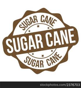 Sugar cane grunge rubber stamp on white background, vector illustration