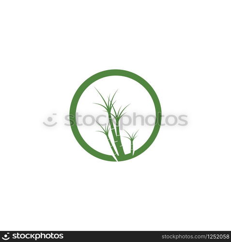 Sugar cane Logo Template vector symbol nature