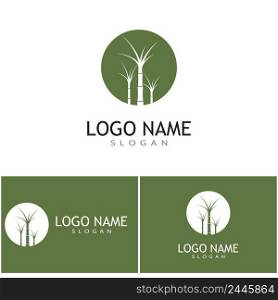 Sugar cane Logo Template vector symbol nature
