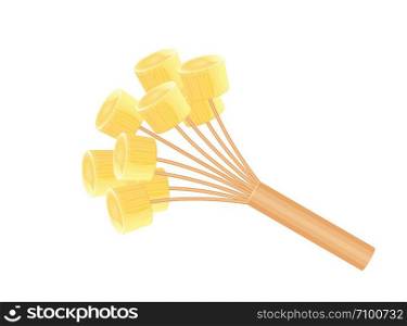 sugar cane slices in a wooden bamboo stick thin isolated on white background, sugarcane pieces cut fresh, Illustration pieces of sugarcane, clip art sugar cane, sugarcane easy street foods sweet fruit