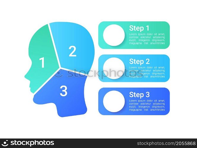 Suicide prevention infographic chart design template. Abstract infochart with copy space. Instructional graphics with 3 step sequence. Visual data presentation. Roboto Medium, Light fonts used. Suicide prevention infographic chart design template