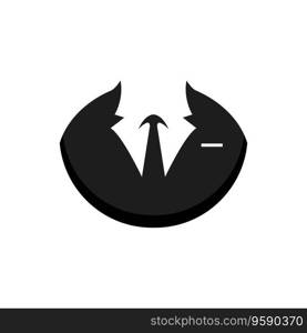 suit and tie vector logo icon illustration design 