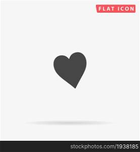 Suit Hearts flat vector icon. Glyph style sign. Simple hand drawn illustrations symbol for concept infographics, designs projects, UI and UX, website or mobile application.. Suit Hearts flat vector icon