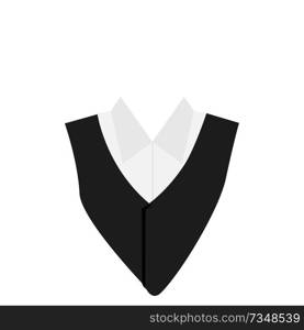 Suit icon isolated on white background.