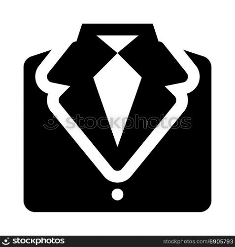 suit, icon on isolated background