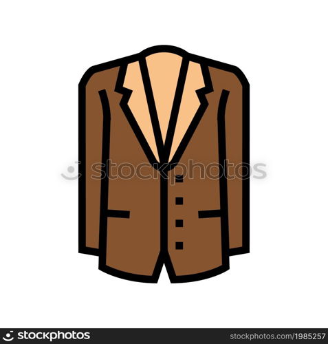 suit male formal clothing color icon vector. suit male formal clothing sign. isolated symbol illustration. suit male formal clothing color icon vector illustration