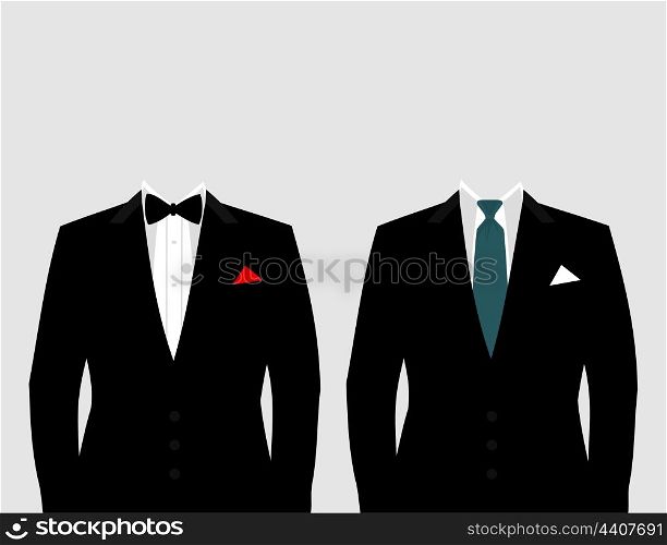 Suit of the businessman. A vector illustration