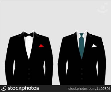 Suit of the businessman. A vector illustration