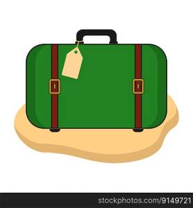 Suitcase design, vacation business concept, luggage icon, travel bag. Vector illustration.