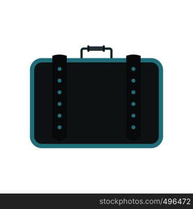 Suitcase for travalling flat icon isolated on white background. Suitcase for travalling flat icon