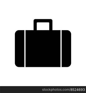 suitcase icon logo vector design  