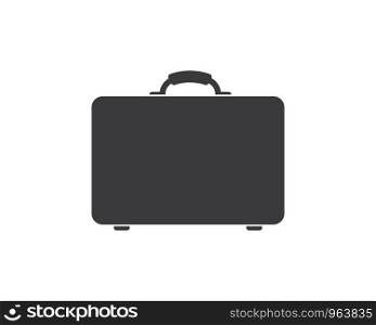 suitcase icon logo vector illustration design