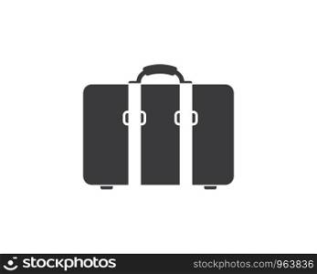 suitcase icon logo vector illustration design