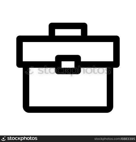 suitcase, icon on isolated background