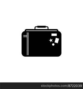 suitcase icon vector illustration logo design