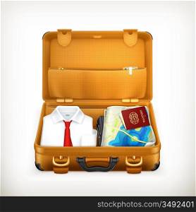 Suitcase, vector