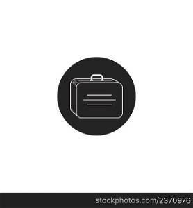 suitcase vector icon illustration symple design.