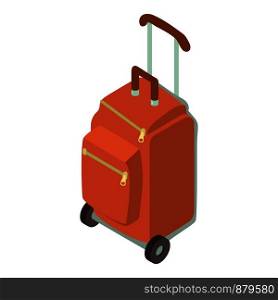 Suitcase wheel icon. Isometric illustration of suitcase wheel vector icon for web. Suitcase wheel icon, isometric 3d style
