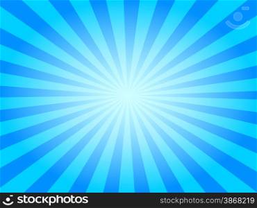 Summer abstract background for web and Internet graphic design banner with a blue sky sunburst effect vector EPS 10 illustration.
