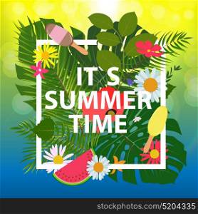 Summer Abstract Background Vector Illustration EPS10. Summer Abstract Background Vector Illustration