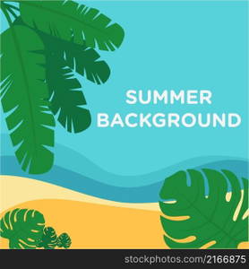 Summer background illustration vector