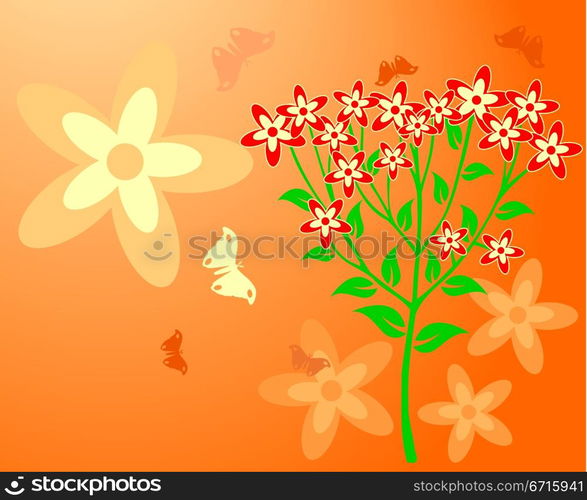 Summer background, vector