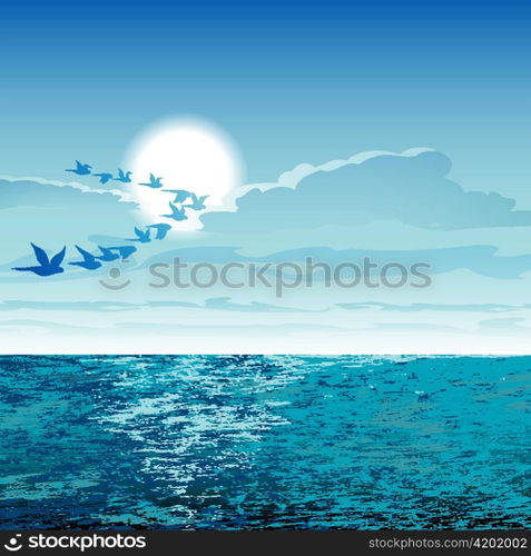 summer background vector illustration