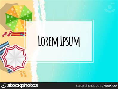 Summer Background with Frame. Vector Illustration EPS10. Summer Background with Frame. Vector Illustration