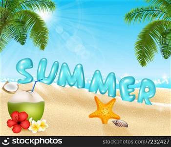 Summer beach background