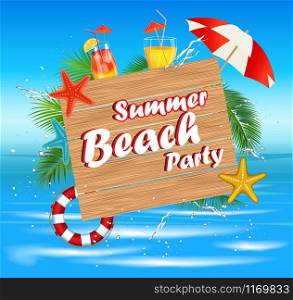 Summer Beach Party.Summer holidays