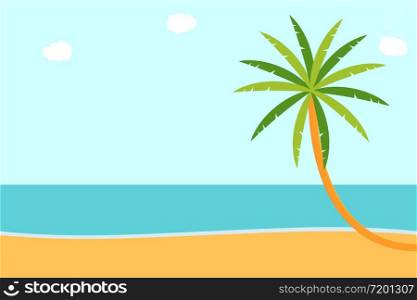 summer beach sea sand background mockup vector illustration