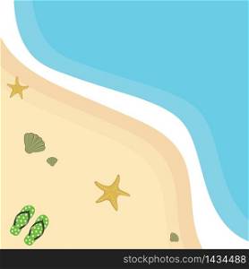 summer beach vector illustration design template