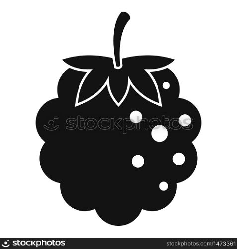 Summer blackberry icon. Simple illustration of summer blackberry vector icon for web design isolated on white background. Summer blackberry icon, simple style