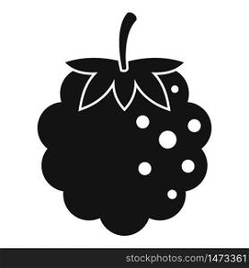 Summer blackberry icon. Simple illustration of summer blackberry vector icon for web design isolated on white background. Summer blackberry icon, simple style