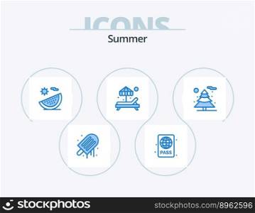 Summer Blue Icon Pack 5 Icon Design. nature. paradise. summer. beach. summer