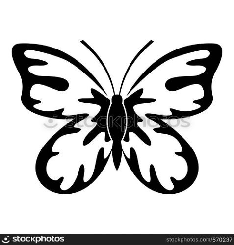 Summer butterfly icon. Simple illustration of summer butterfly vector icon for web. Summer butterfly icon, simple style.